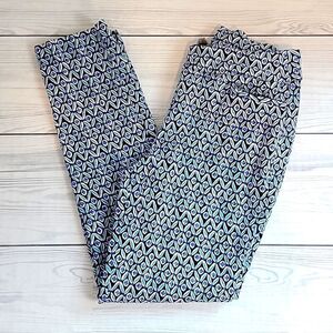 Chicos pull on ankle pants colorful print Women's Size 0